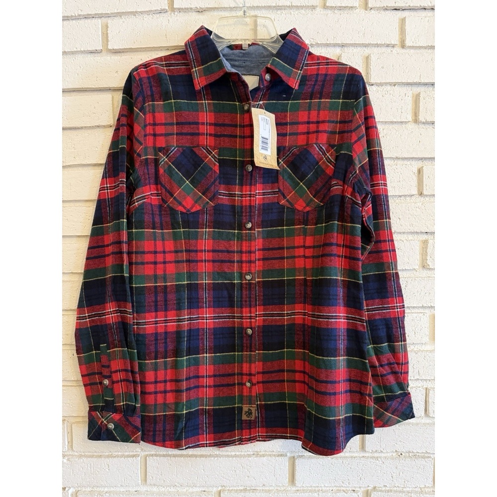 Legendary‎ Whitetails Cottage Escape Flannel Shirt Plaid Women's Size M NEW